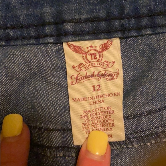 Faded Glory Shorts Jean 12 - Picture 2 of 8